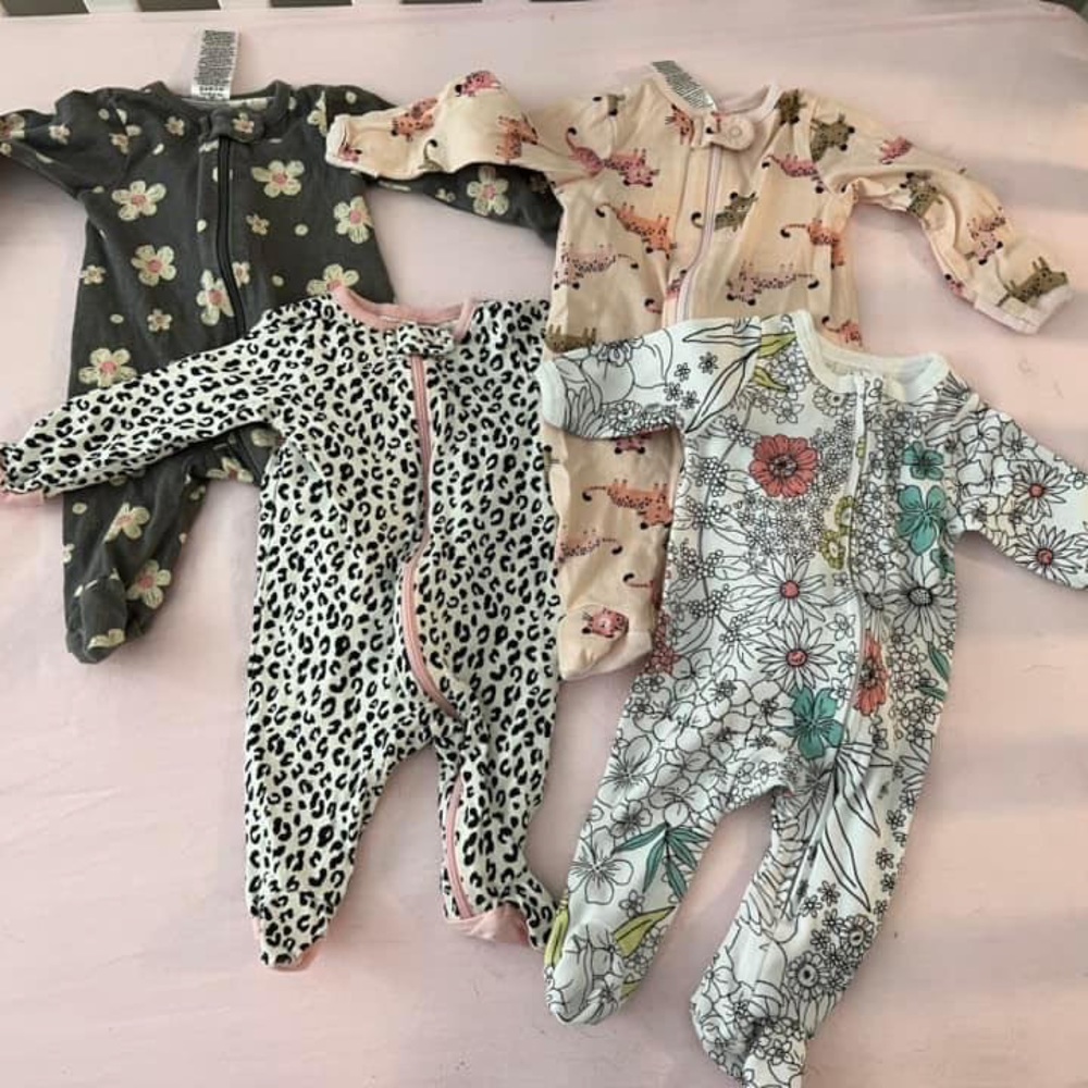 Newborn sleeper onesie pjs